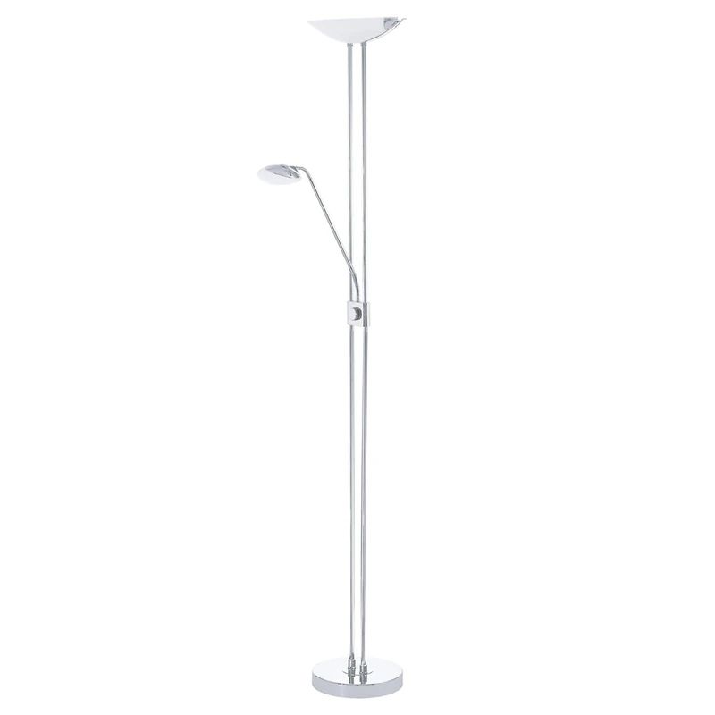 EGLO 93875, Baya LED, Floor Lamp, Steel, LED, 20W, White & Chrome