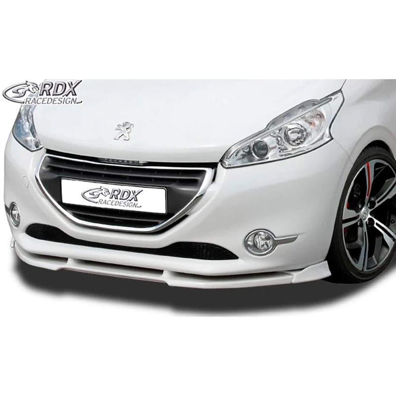 RDX Racedesign Front spoiler Vario-X compatible with Peugeot 208 (PU)