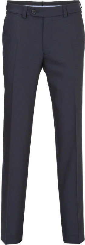 EUREX Men's Jan Flatfront Virgin Wool Mix Trouser, Navy, 46W x 32L
