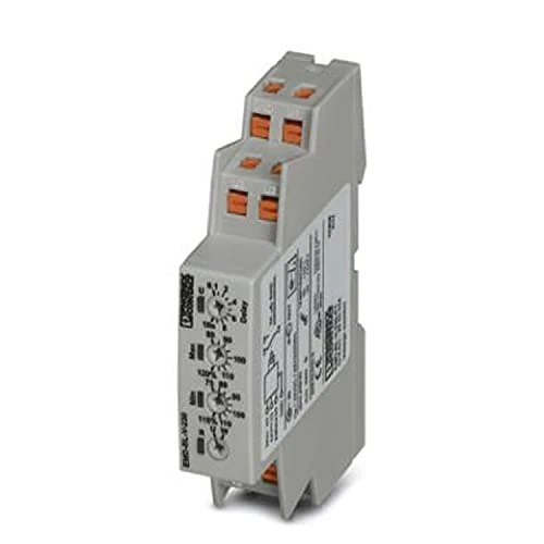 PHOENIX CONTACT EMD-BL-V-230-PT surveillance relay for monitoring 1-phase voltages of 24 V AC/DC or 230 V AC, 17.5 mm width, 88 mm height, 71,500 g weight, grey