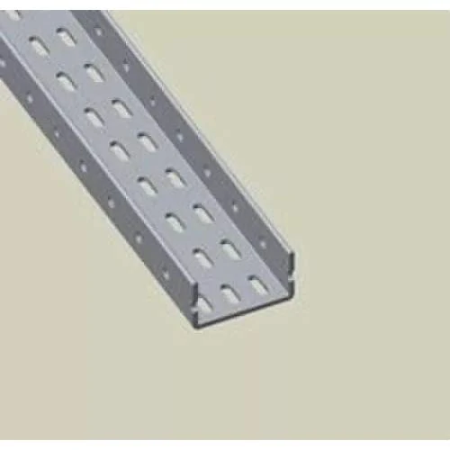 'UNEX 66938 "U" Perforated, Grey, Steel Epoxy, 0.50 m Length, Package of 20