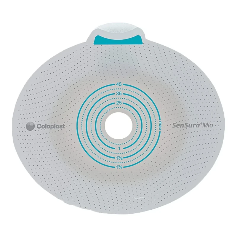 Coloplast 10512 SenSura Mio Click Two Piece System Baseplate, 50mm Flange Size, 10-45mm Opening Size, Pack of 5
