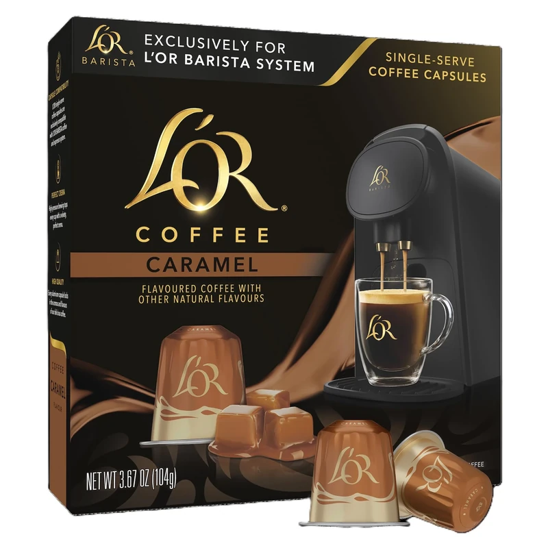 L'OR Espresso Caramel Flavour Coffee Pods X10 (Pack of 10, Total 100 Capsules) (100, Caramel)