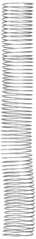 Fellowes - ESP036-5:1-Pitch Metal Spirals for Binding (59 Holes) - 36 mm 42 mm Metallic Silver