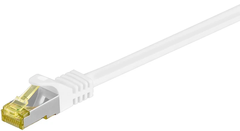 Wentronic RJ45 CAT7 15 M 15 m Cat7 S/FTP (S-STP) White Network Cable – RJ-45 Network Cable (15 m, CAT7 S/FTP (S-STP) RJ-45, White)