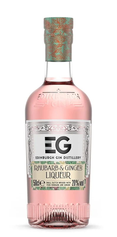 Edinburgh Gin Rhubarb & Ginger Liqueur 50cl | 20% ABV | Award-Winning | Perfect for Spritzes and Cocktails | Sweet Rhubarb & Fiery Ginger | 100% Natural Flavour | Ideal for Gifting