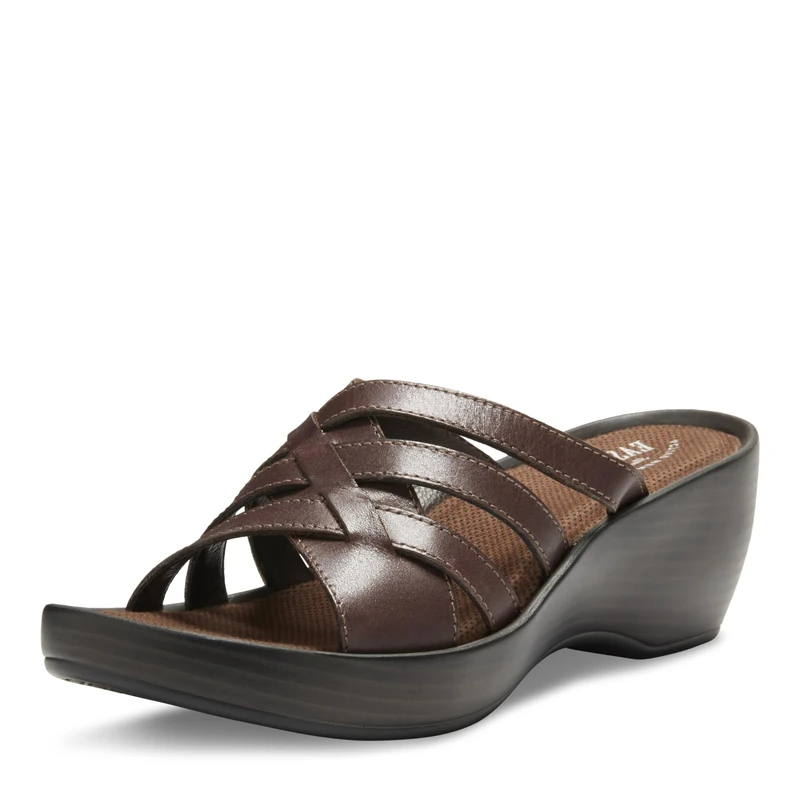 Eastland Women's Poppy Slide Sandal, Brown, 5 UK