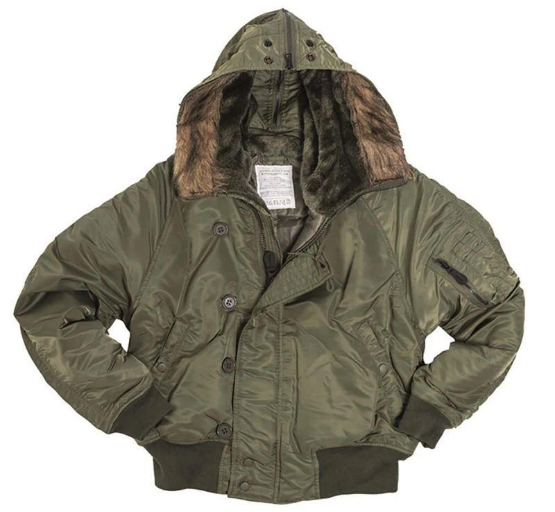Mil-Tec US N2B Basic Flight Jacket Olive - Polyester