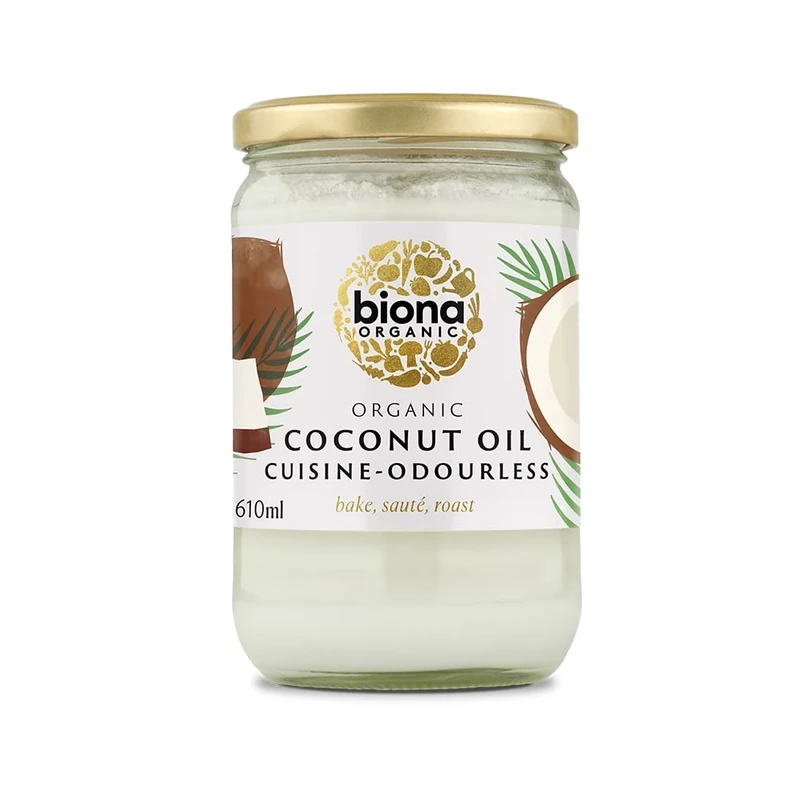 Biona Organic Mild/Odourless Coconut Oil 610 ml (Pack of 6)