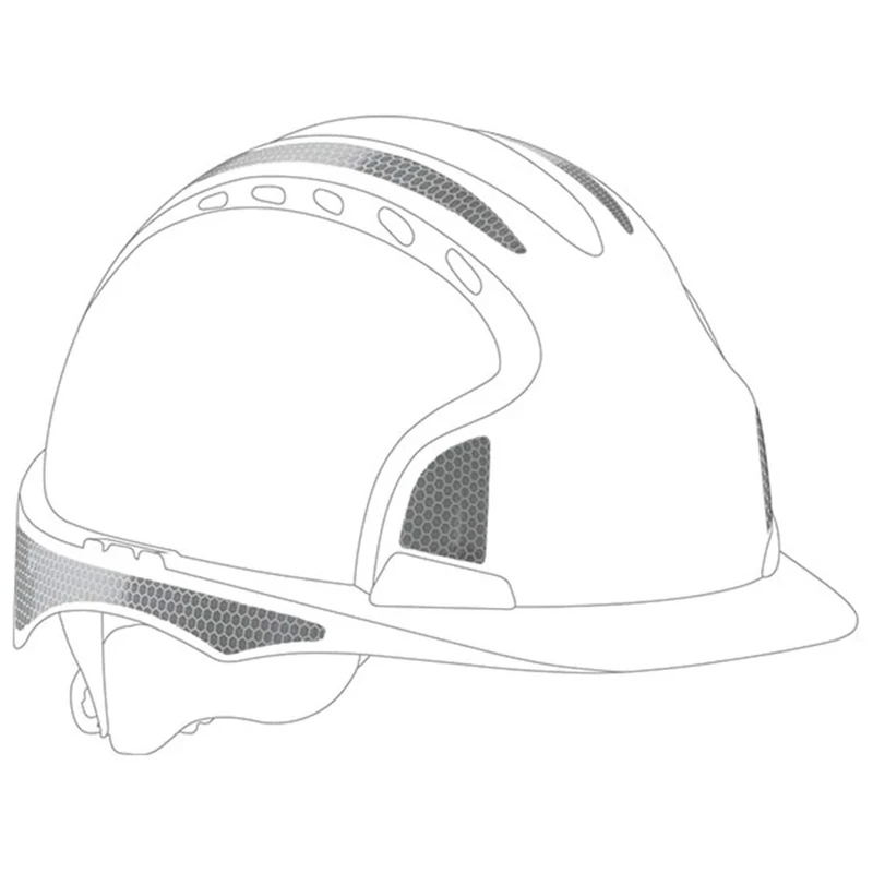 JSP Silver CR2 Reflective Kit for EVO2/3 Pack of 10 (AHV391-002-900) - Image 1