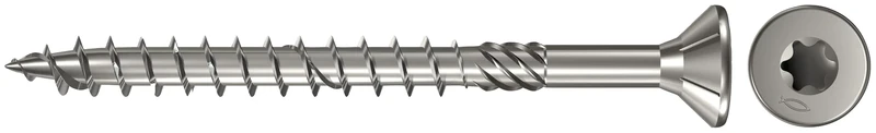 Fischer Power-Fast 5 x 60 Countersunk Head A4 TG TX 40566