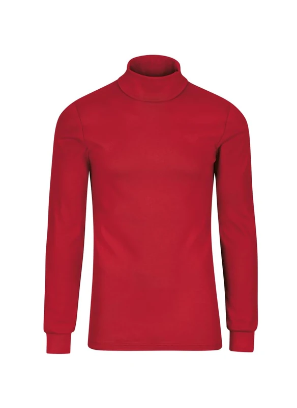 Trigema Women's Turtleneck Jumper 585010 - Red - UK 22