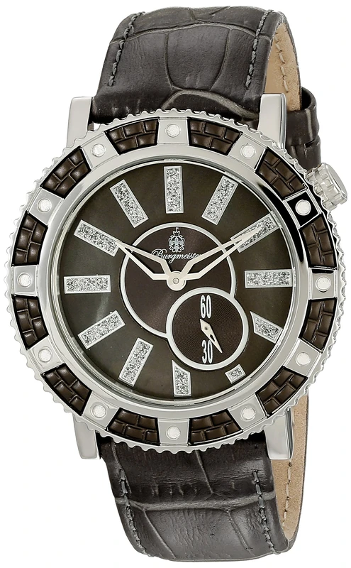 Burgmeister Women's Quartz Watch with Grey Dial Analogue Display and Grey Leather Bracelet BM802-199
