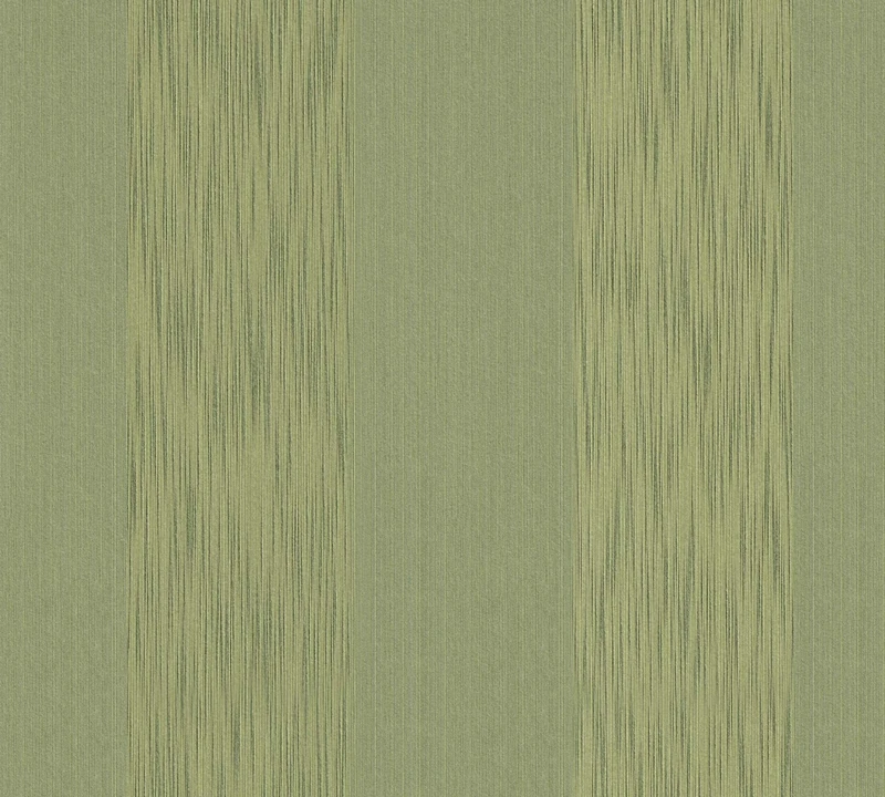 Architects Paper Tessuto 956604 95660-4 Textile Wallpaper with Block Stripes 10.05 m x 0.53 m Green Made in Germany