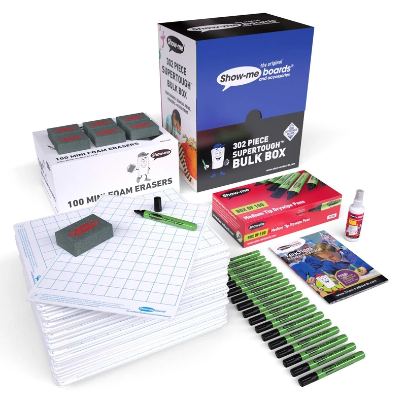 Show-me Supertough Gridded Boards, 300 Pieces