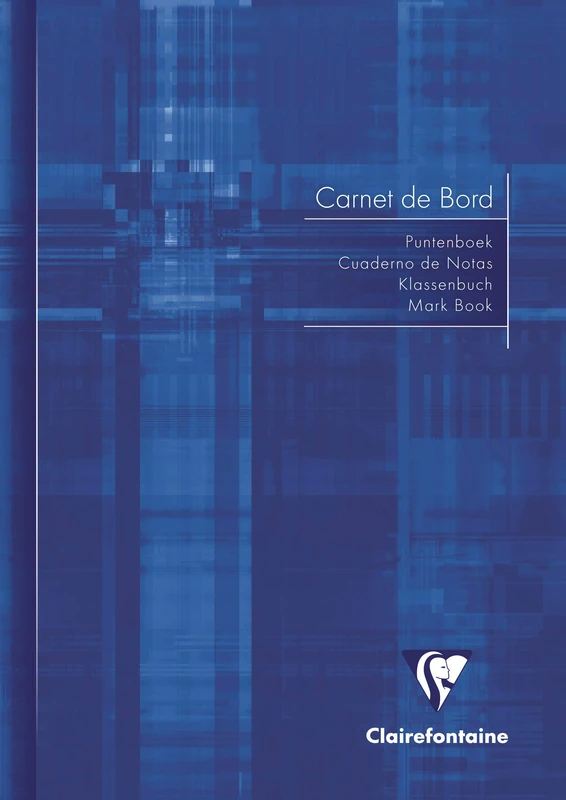 Clairefontaine 3689C Pack of 10 Stapled Pupils Report Notebooks - A5 14.8x21cm - 40 Pages w/ Margins - Green Register Paper 110g - Card Cover - Random Colours