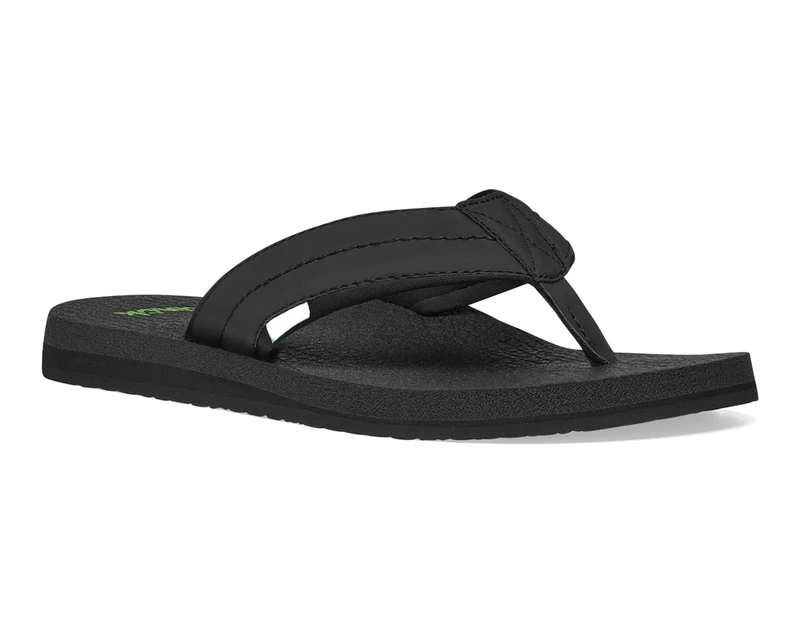 Sanuk Men's Beer Cozy 2 Flip-Flop, Black, 9 UK