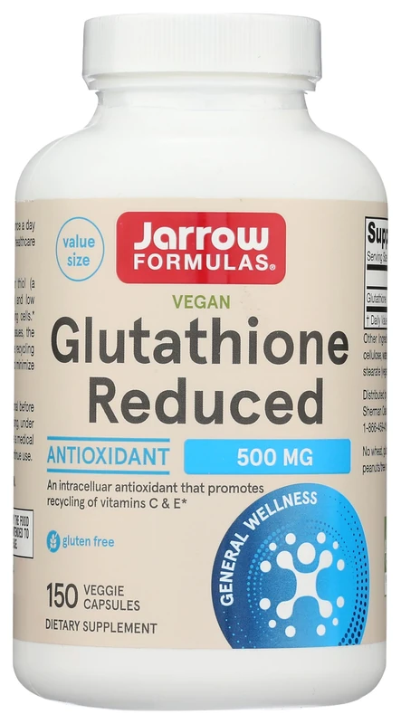 Glutathione Reduced, 500mg - 150 vcaps - Image 1