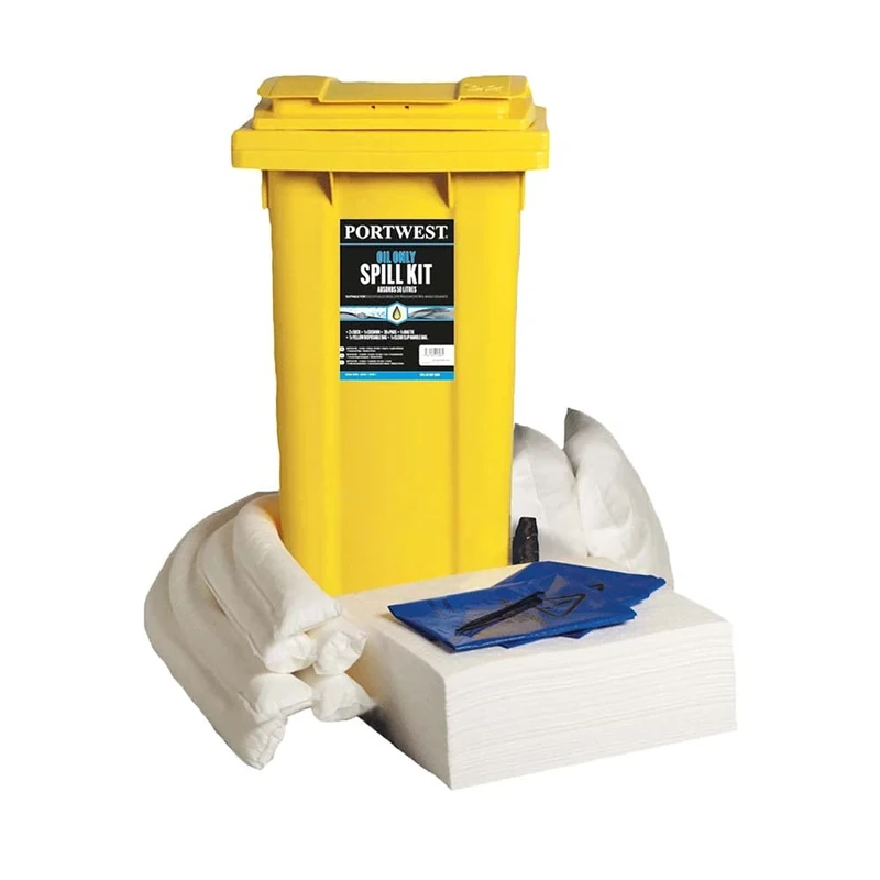 Portwest 120 Litre Oil Only Kit, Color:White, Size:Absorbs 120 Litres, SM63WHR