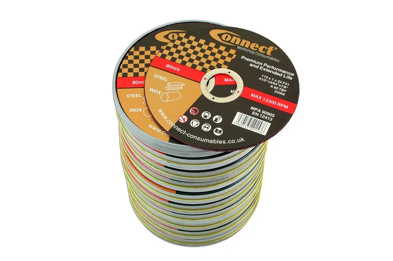 Connect 32252 Connect 115mm x 1.0mm Thin Discs 10pc x 10