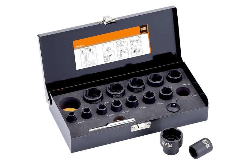 Bahco BWTSP16 Twist Socket Set, Multi-Colour