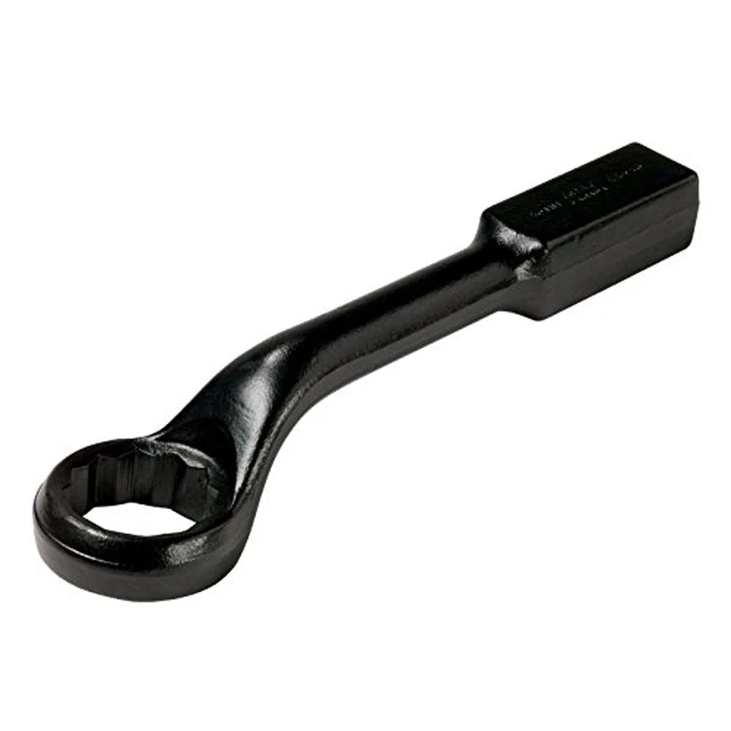 Bahco 315Z-3.1/8 3.1/8 ZOLL Double Hex Ring End Slogging Wrench with 45 Degree Offset Head, Black