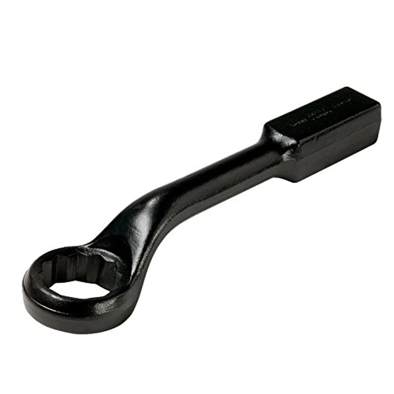 Bahco 315Z-2.5/8 2.5/8 Zoll Double Hex Ring End Slogging Wrench with 45 Degree Offset Head, Black