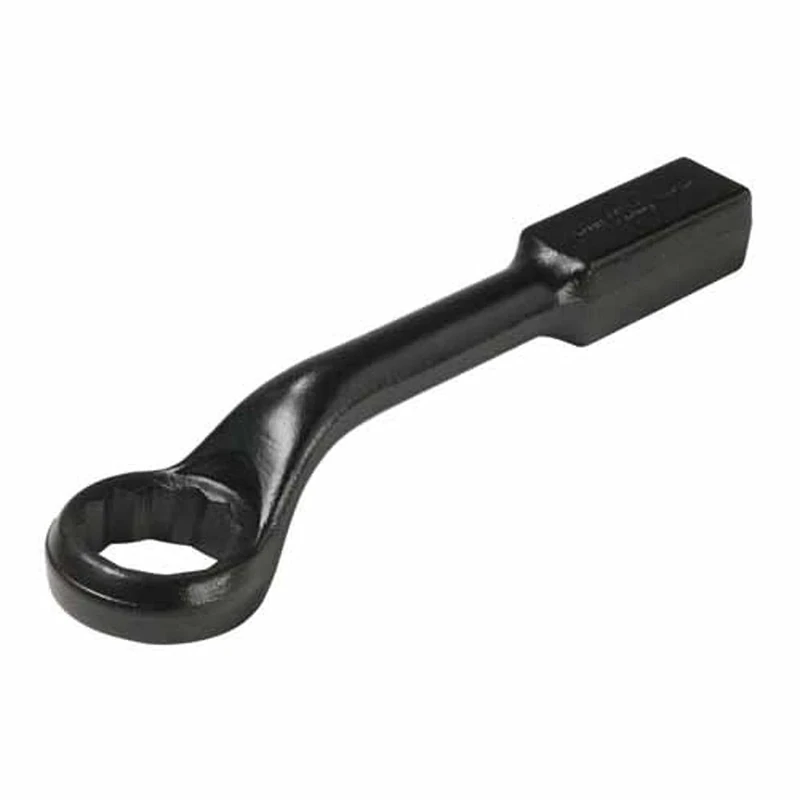 Bahco 315Z-2.1/8 2.1/8 Zoll Ring End Slogging Wrench Double Hex with 45 Degree Offset Head, Black