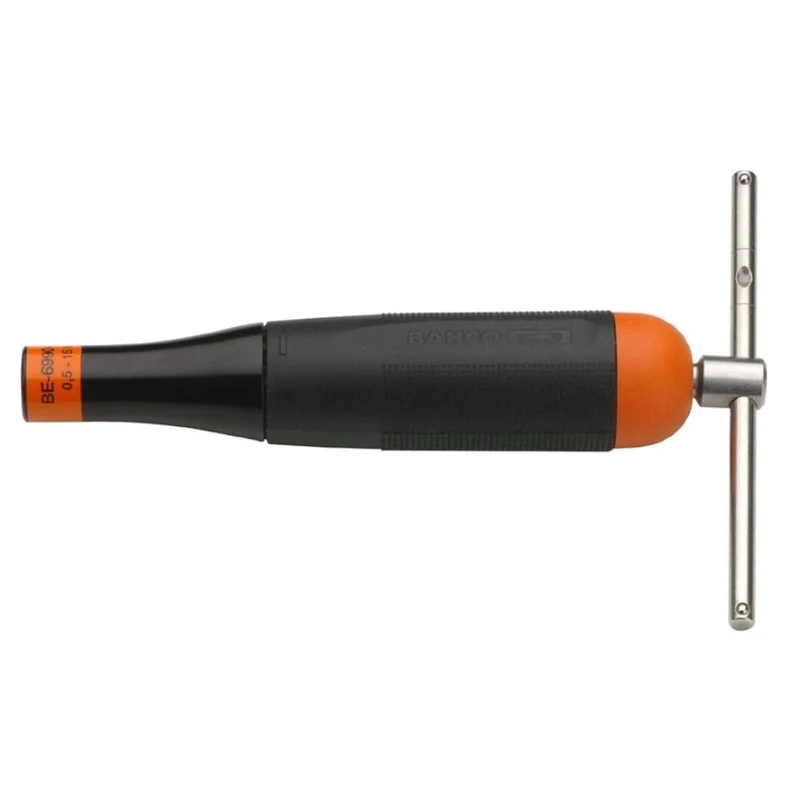 Bahco BE-6990-AH " Female Hex" Torque Screwdriver, Black/Orange, 0.5-15 Nm