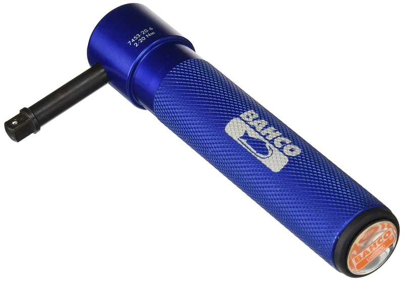 Bahco 7453-20-6 Present Torque Handle, Black, 1/4-Inch Square 2-20 Nm