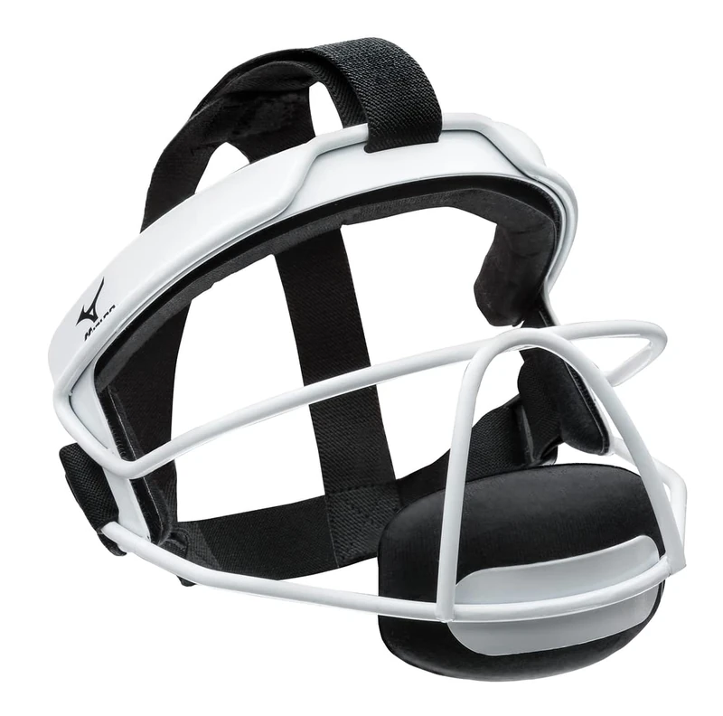 Mizuno Softball Fielders Face Mask, White, S/M