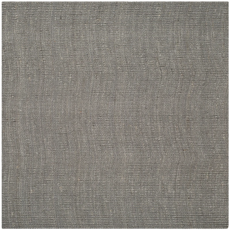 Safavieh Natural Fiber Indoor Hand Made Square Area Rug, Natural Fiber Collection, NF447, in Light Grey, 122 X 122 cm for Living Room, Bedroom or Any Indoor Space - Image 1