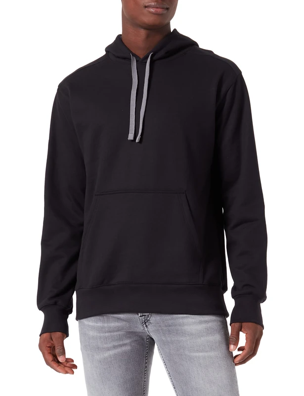 Trigema Men's Hoodie Black Schwarz (schwarz 008) Small