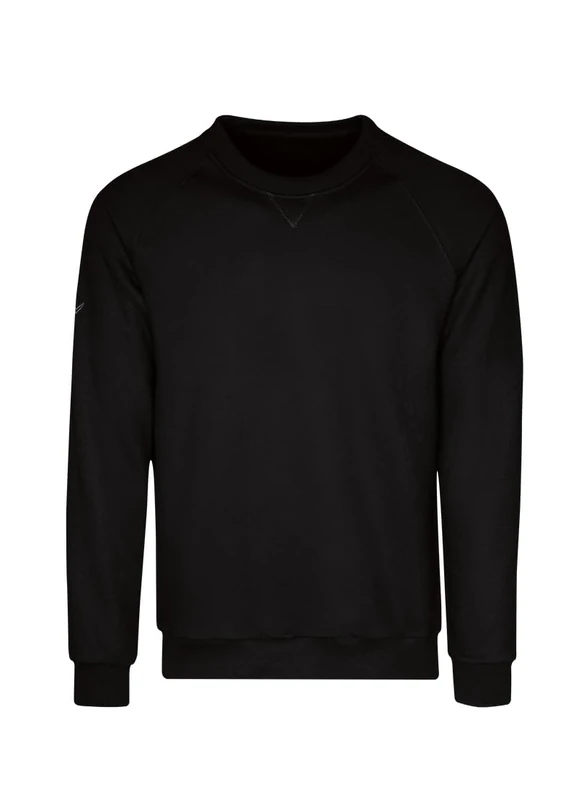 Trigema Brushed Inside Sweatshirt, black, M