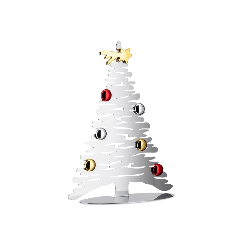 Alessi BM06/30 Bark for Christmas, Christmas ornament in steel AISI 430 with magnets in porcelain.