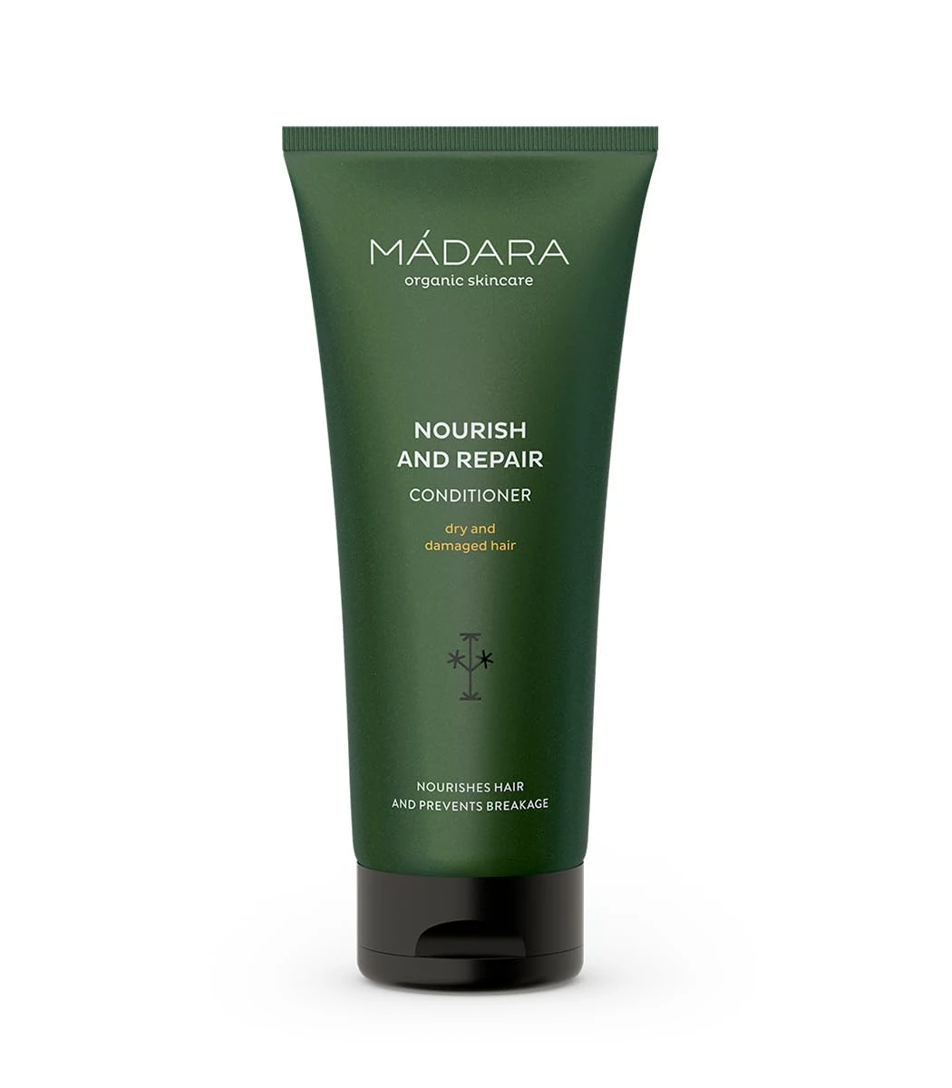 MÁDARA Organic Conditioner for Hair - Conditioner for Dry Damaged Hair, Nourishing with Northern Nettle & Quince, Prevents Breakage & Split Ends, Deeply Nourishing, Vegan & Ecocert Certified, 200ml