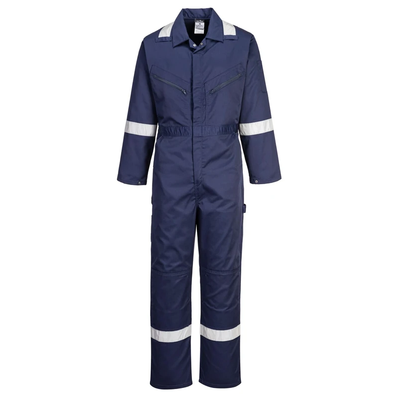 Portwest F813 Iona Coverall Two Back Patch Pockets Concealed Zip Opening