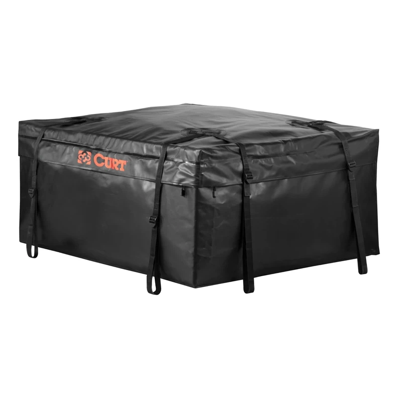 CURT 18220 38 x 34 x 18-Inch Weather-Resistant Black Vinyl Cargo Bag for Roof Basket