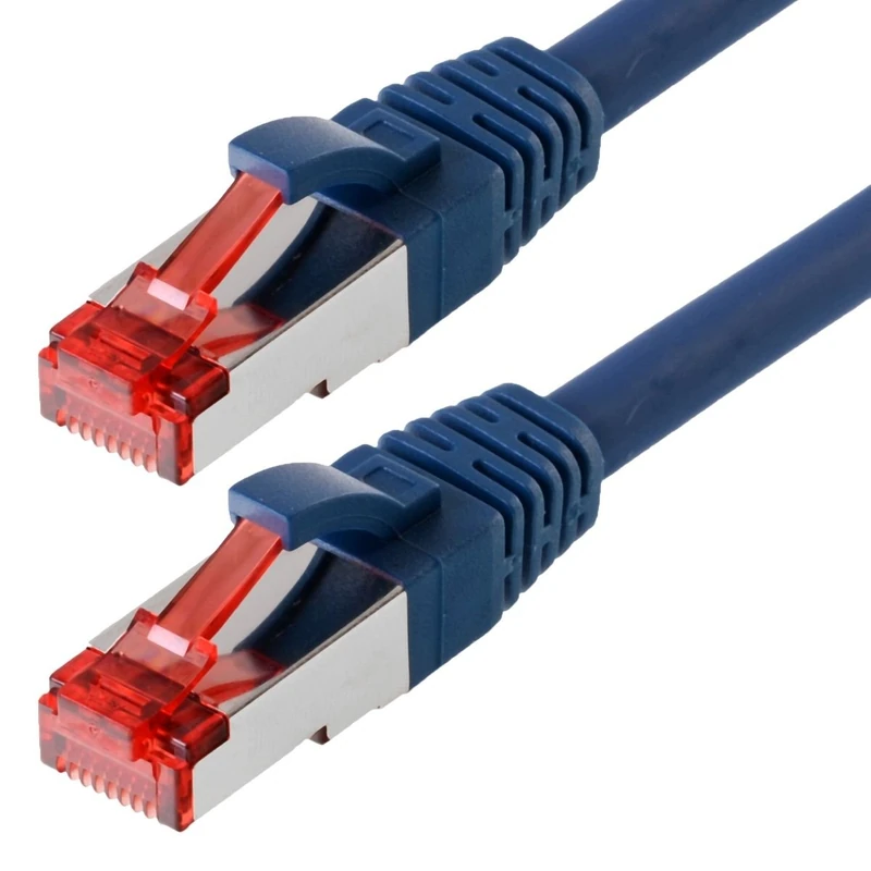 Helos CAT 6 Patch Cable S/FTP, PIMF blue 30 m