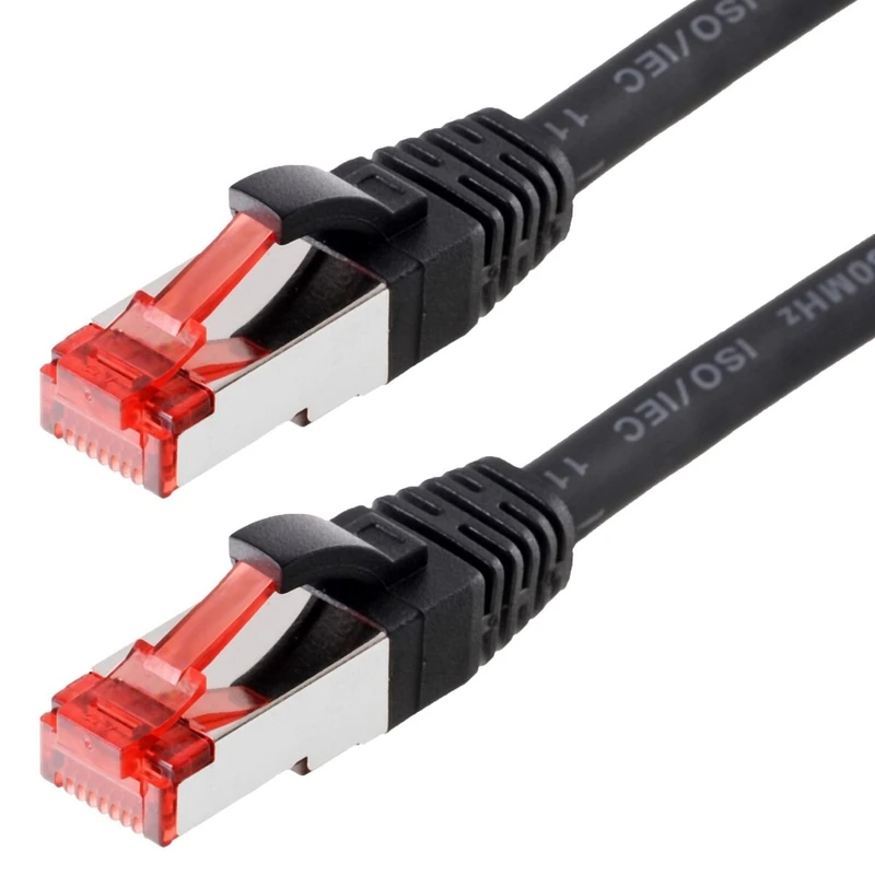 Helos CAT 6 Patch Cable S/FTP, PIMF black 30 m
