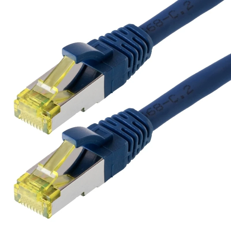 Helos CAT 6s patch cable blue 10 m