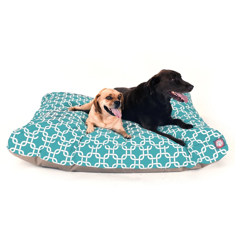 Majestic Pet Teal Links Extra Large Rectangle Indoor Outdoor Pet Dog Bed With Removable Washable Cover Products