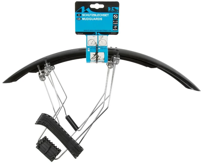 M-Wave Cicli Bonin Unisex Adult Mud Max Race Qr Fenders - Black, One Size