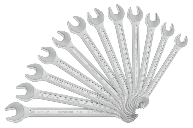 Matador Double-Ended Ring Spanner Set, 12 Pieces, 0100 9120