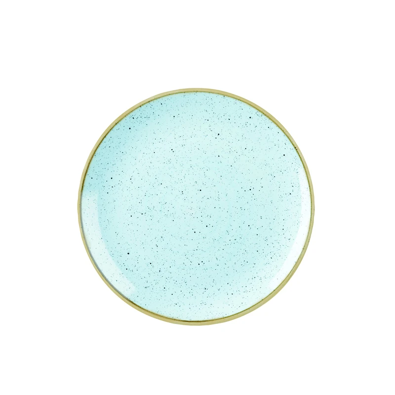 Churchill Stonecast Coupe Plate 21.7cm 8.66" - Duck Egg Blue, Pack of 12