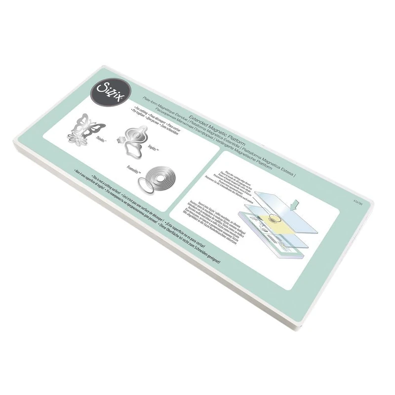 Sizzix Accessory-Extended Magnetic Platform for Wafer-Thin Dies, White, Grey, 37 x 15.5 x 1.5 cm