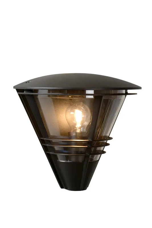 LUCIDE Livia - Wall Light Indoor/Outdoor - 1xE27 - IP44 - Black
