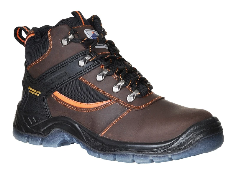 Portwest FW69BRR43 Series FW69 Steelite Mustang Boot, S3, Regular, Size: 43/1, Brown
