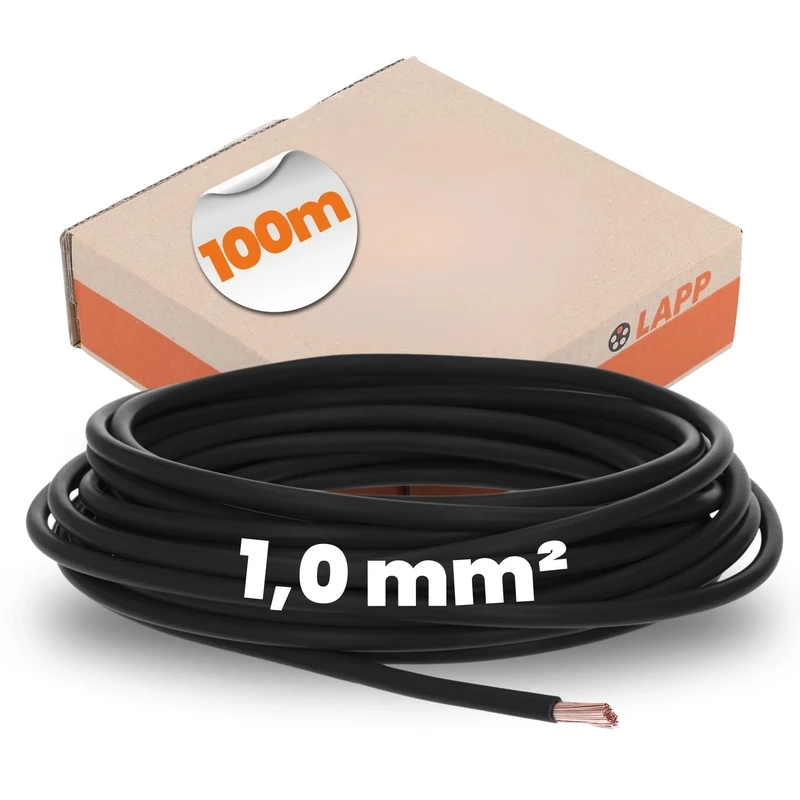 Lapp Cable PVC Cable H05V-K 1 x 1 mm² 100 m Black