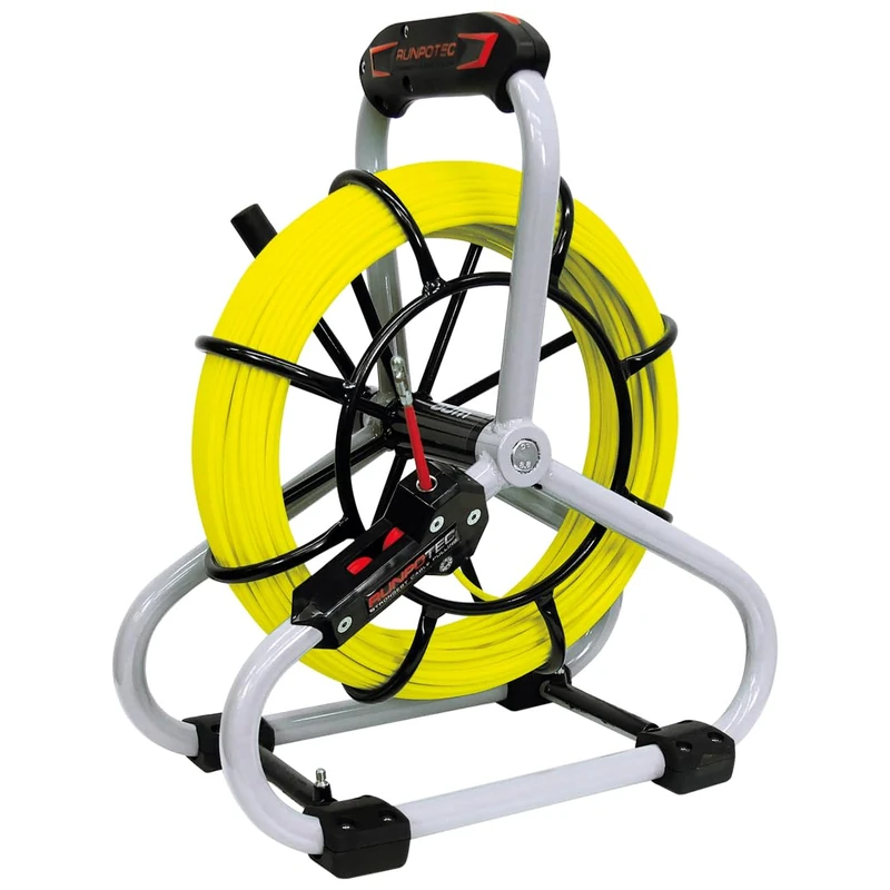 270 kg Fibreglass Standard Set Rod Reel 30 m, Ø 4.5 mm RTG Thread Diameter 6 mm with Steel/Diameter 330 mm/10054